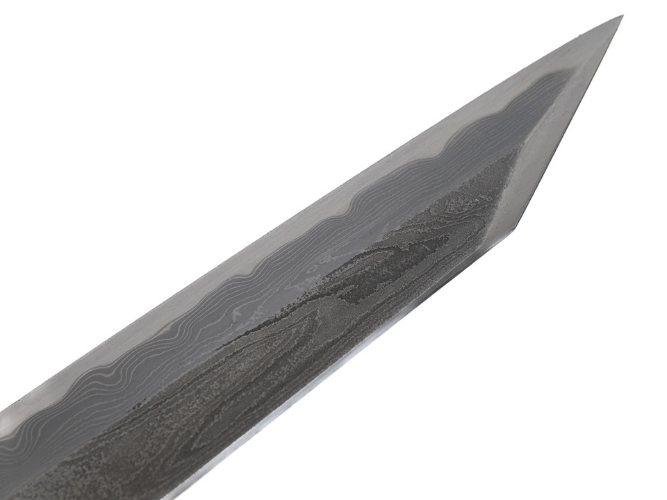 JNS x Nakagawa Deep Etch Kiritsuke Sujihiki 325mm Blue 1
