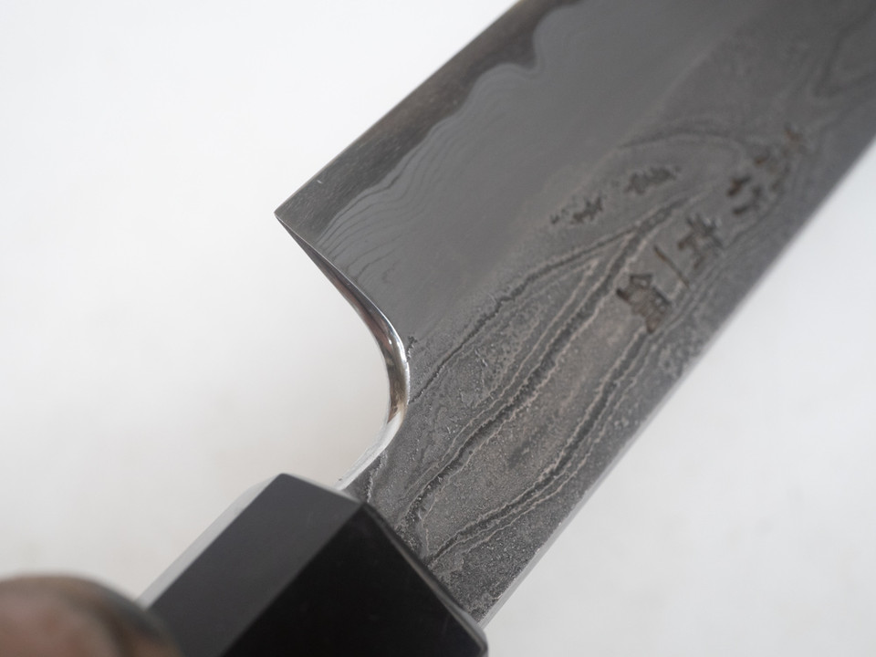 JNS x Nakagawa Deep Etch Kiritsuke Sujihiki 325mm Blue 1