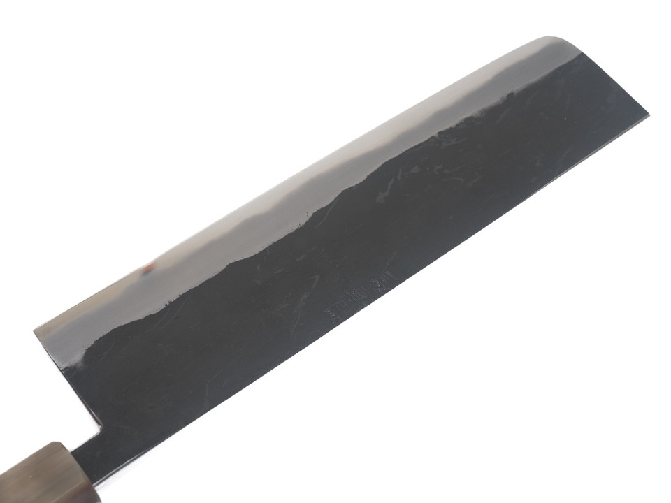 Yoshiaki Fujiwara Workhorse Kurouchi 210 mm Nakiri White 1 Uchigumori