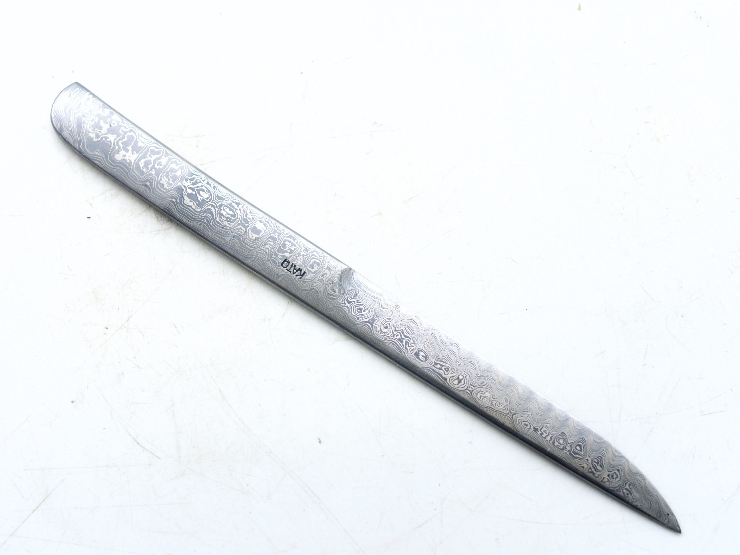 Kiyoshi Kato Damascus Utility or Paper Knife 150mm - Japanese Natural Stones