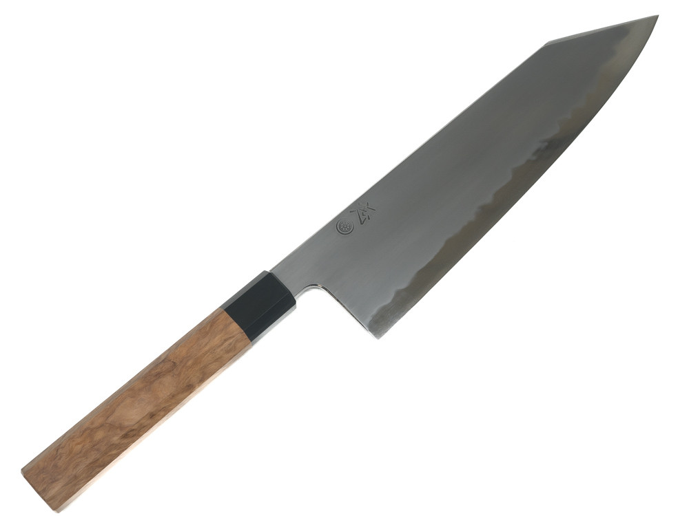 Uchigumori kasumi finish on a JNS Kokorozashi kiritsuke gyuto