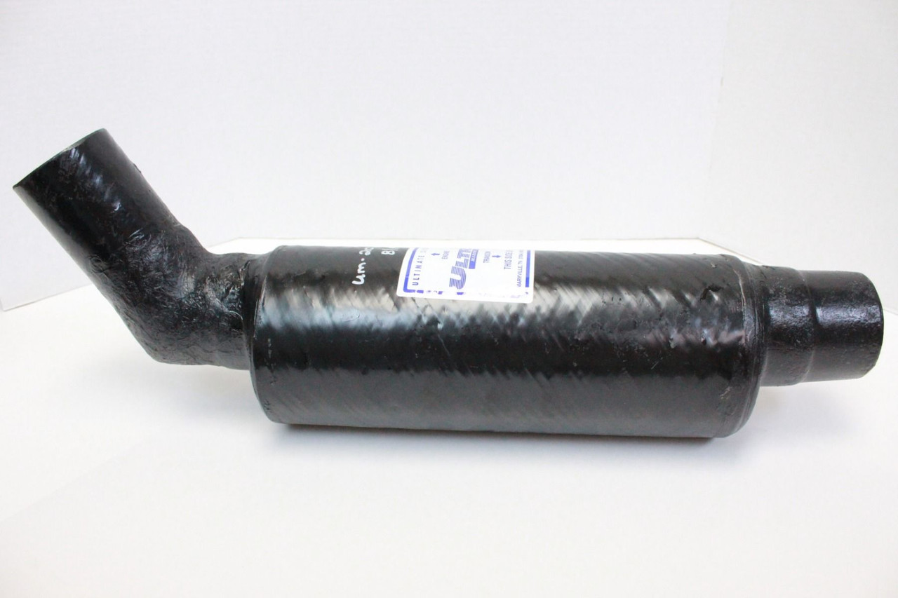 MUFFLER ANGLED 3" IN/OUT 15" BARREL