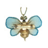 Whimsical Bee Pin shown in gold with Baltic and ruby a/b eyes