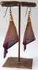 Calla Lily Earrings with Ember and Wine