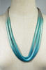 Silver with Aqua and Teal
