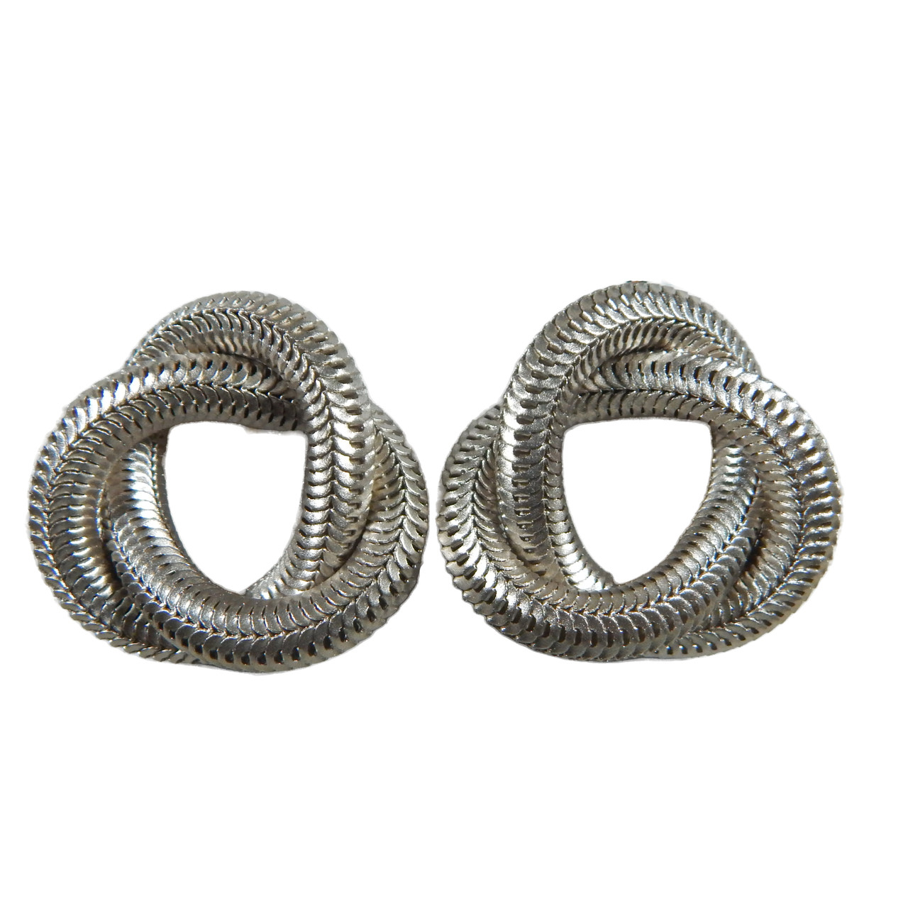[STONE HENgE] 925silver☆Love Knot N0098 Earrings Sterling Silver Love Knot Hoop Earrings – Cape Cod Jewelers