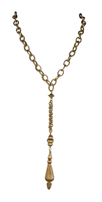 Regal Pendant on Textured Link Chain
