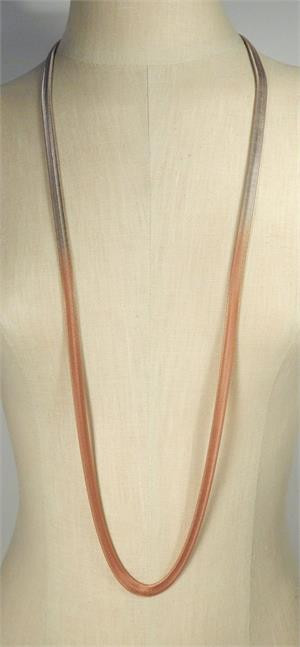 41" long 8mm shown in Silver with Nectarine