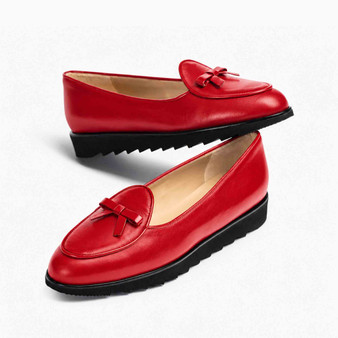 Jon Josef Belgian Red Leather Loafer $ 325