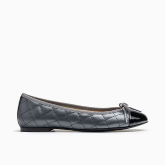 Belle Pewter Soft Ballet Flat