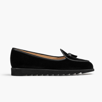Jon Josef Belgian Black Velvet Loafer $ 325