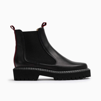 Jon Josef GustII Black Tumble Leather Boot $ 345
