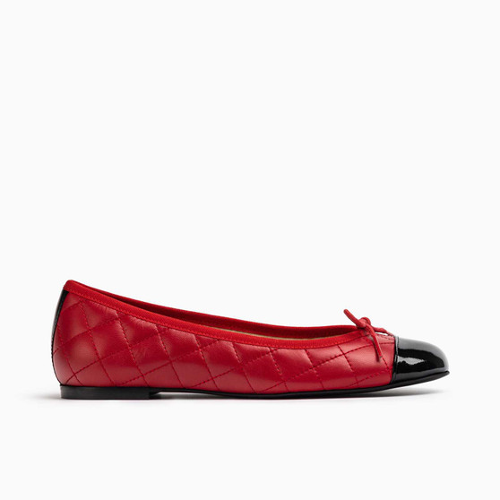 Jon Josef Belle Red Black Ballet Flat $ 225
