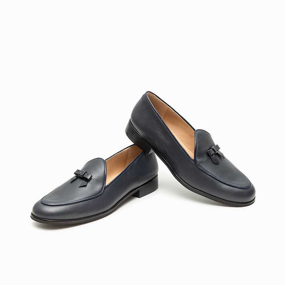 Jon Josef Brussels Navy Leather Loafer $ 325