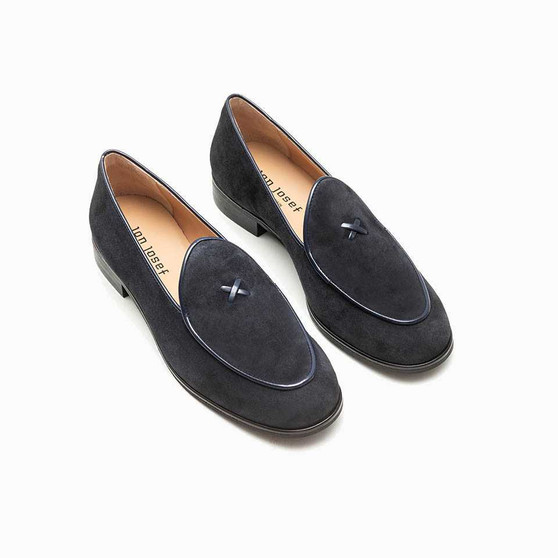Jon Josef Malta Navy Suede Loafer $ 325