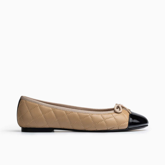 Jon Josef Belle Beige Black Ballet Flat $ 225