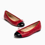 Belle Red Black Ballet Flat