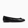 Barcelona Black Leather Ballet Flat