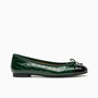 Jon Josef Balmoral Green Croc Patent Ballet Flat $ 255