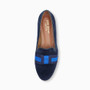 Jon Josef Gatsby Bow Navy Velvet Loafer $ 225