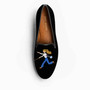 Gatsby Girl Black Velvet Loafer