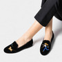 Gatsby Girl Black Velvet Loafer