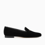 Gatsby Teddy Black Velvet Loafer