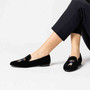 Gatsby Teddy Black Velvet Loafer