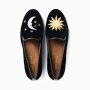 Gatsby Sun Moon Black Velvet Loafer