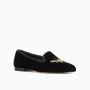 Gatsby Bee Happy Black Velvet Loafer