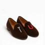 Gatsby Screw Brown Velvet Loafer