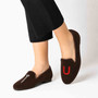 Gatsby Screw Brown Velvet Loafer