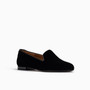 Gatsby Stud Black Velvet Loafer