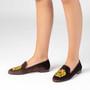 Jon Josef Gatsby Emblem Brown Velvet Loafer $ 235
