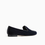 Gatsby Emblem Navy Velvet Loafer