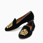 Jon Josef Gatsby Emblem Black Velvet Loafer $ 235