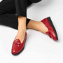 Belgian Red Leather Loafer