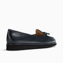 Belgian Navy Leather Loafer