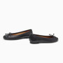 Balmoral Black Leather Ballet Flat