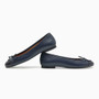 Balmoral Navy Leather Ballet Flat
