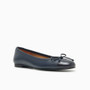 Balmoral Navy Leather Ballet Flat