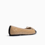 Belle Beige Black Ballet Flat