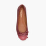 Jon Josef Balmoral Burgundy-Pink Leather Ballet Flat $ 205