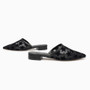 Rosalia Black Mesh Mule