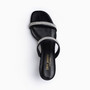 Campana Black Satin Sandal