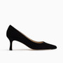Carlie22 Black Suede Heel