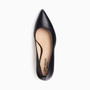 Carlie22 Black Leather Heel