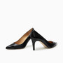 ParisLove Black Leather Heel