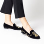 Gatsby Tassels Black Velvet Loafer