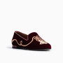 Gatsby Tassels Wine Velvet Loafer
